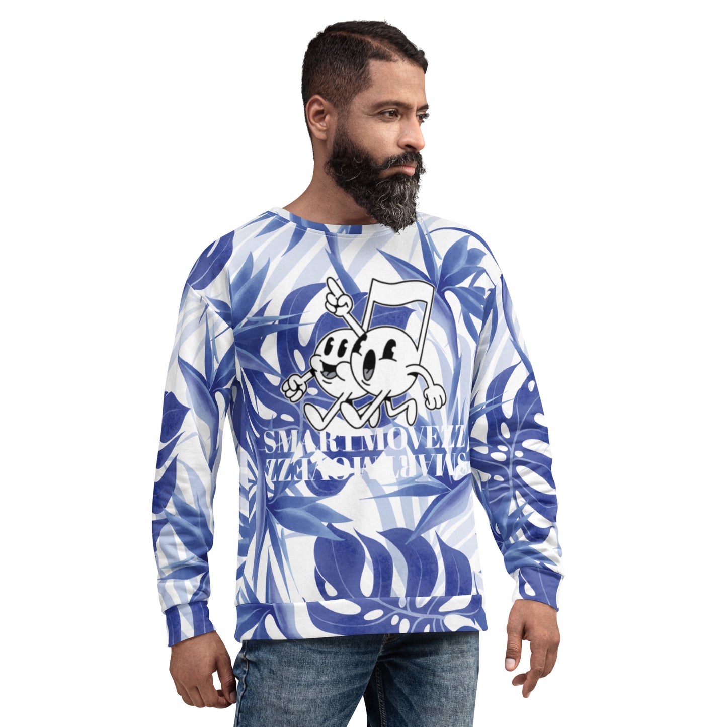 Music S Blu Palms Sweatshirt