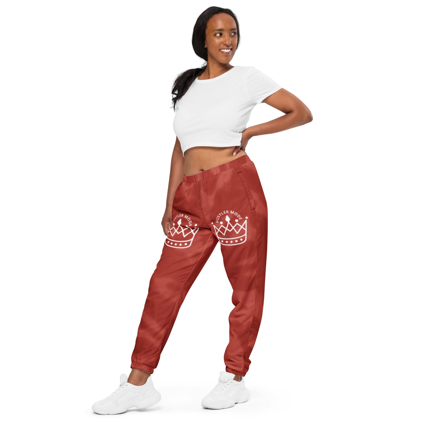 Hustler Mode Cloud Red Track Pants