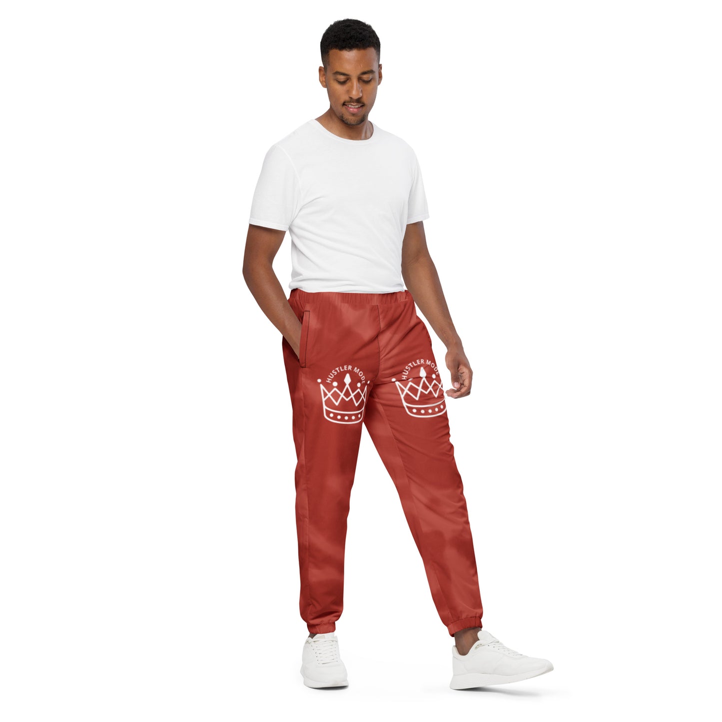 Hustler Mode Cloud Red Track Pants