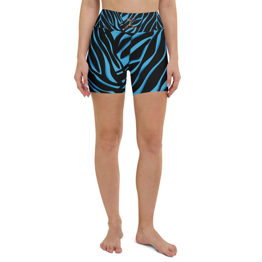 Yoga Shorts Tiger Blue