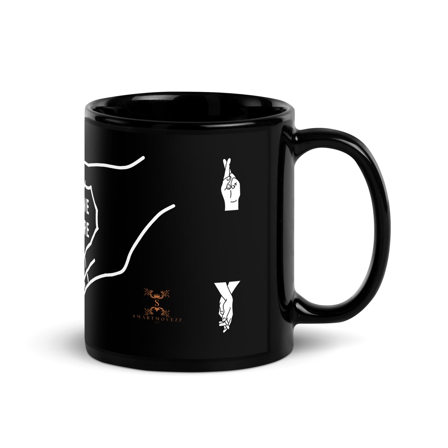 SELF-LOVE Black Glossy Mug