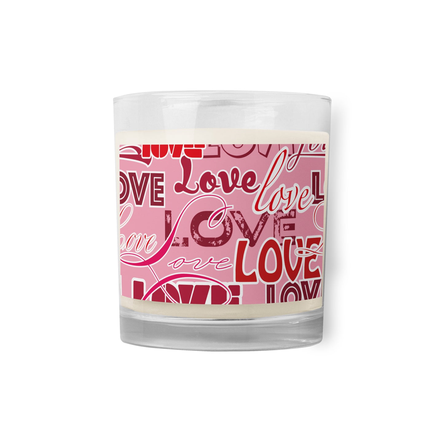 Love Glass Jar Soy Wax Candle