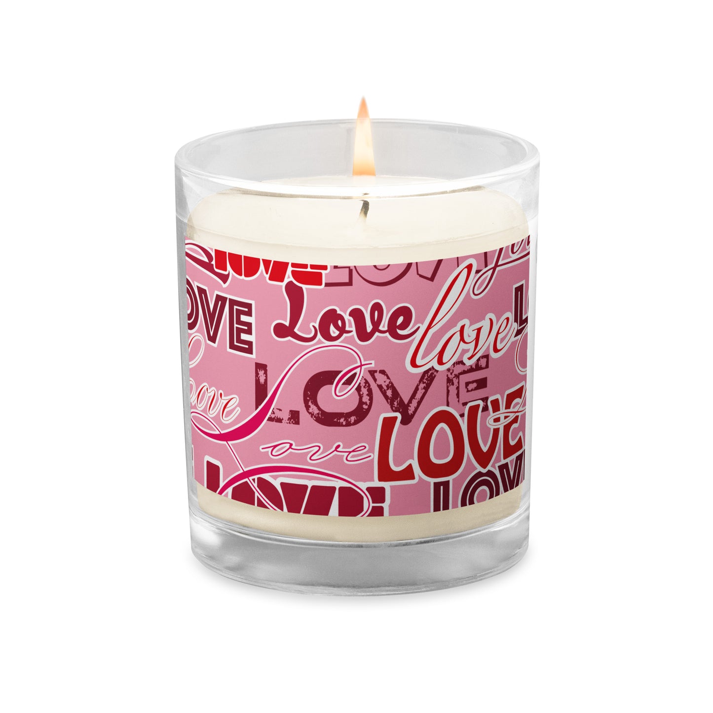 Love Glass Jar Soy Wax Candle