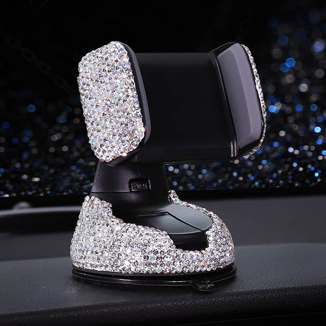 Car Phone Holder - Crystal Rhinestones