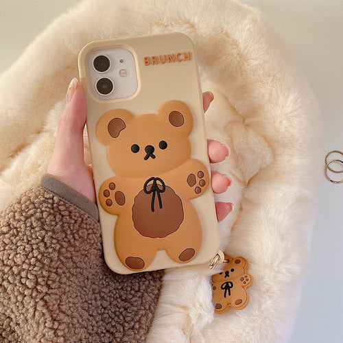 Cute Cartoon 3D Bear - IPHONE Phone case