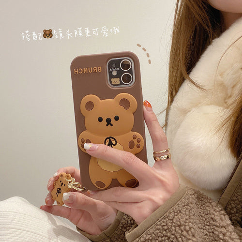 Cute Cartoon 3D Bear - IPHONE Phone case