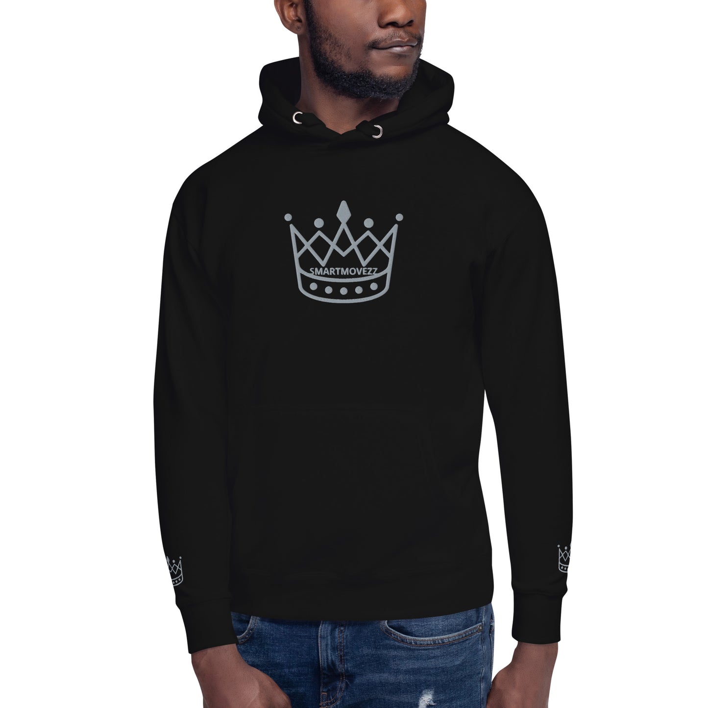 Crown gray SM Hoodie