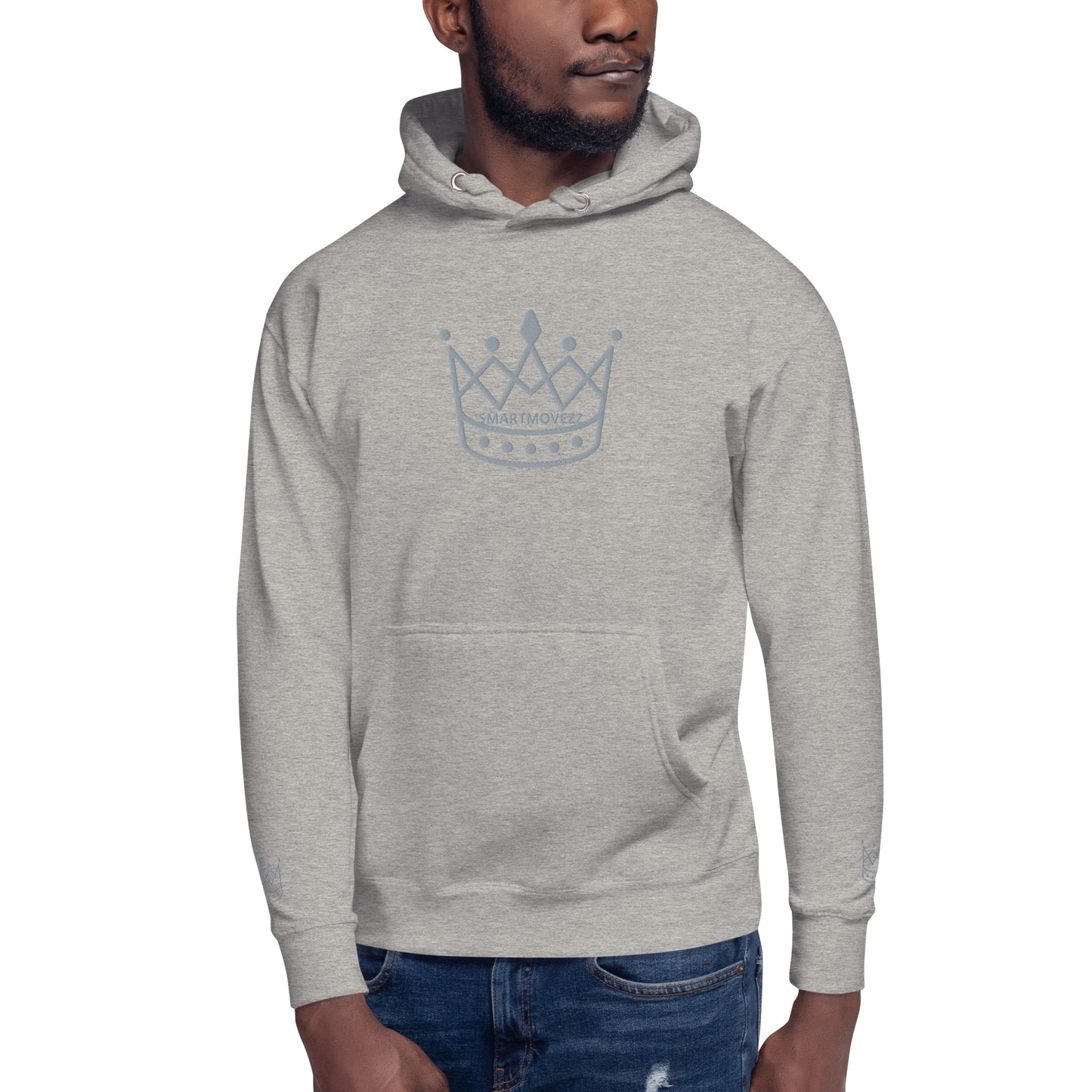 Crown gray SM Hoodie