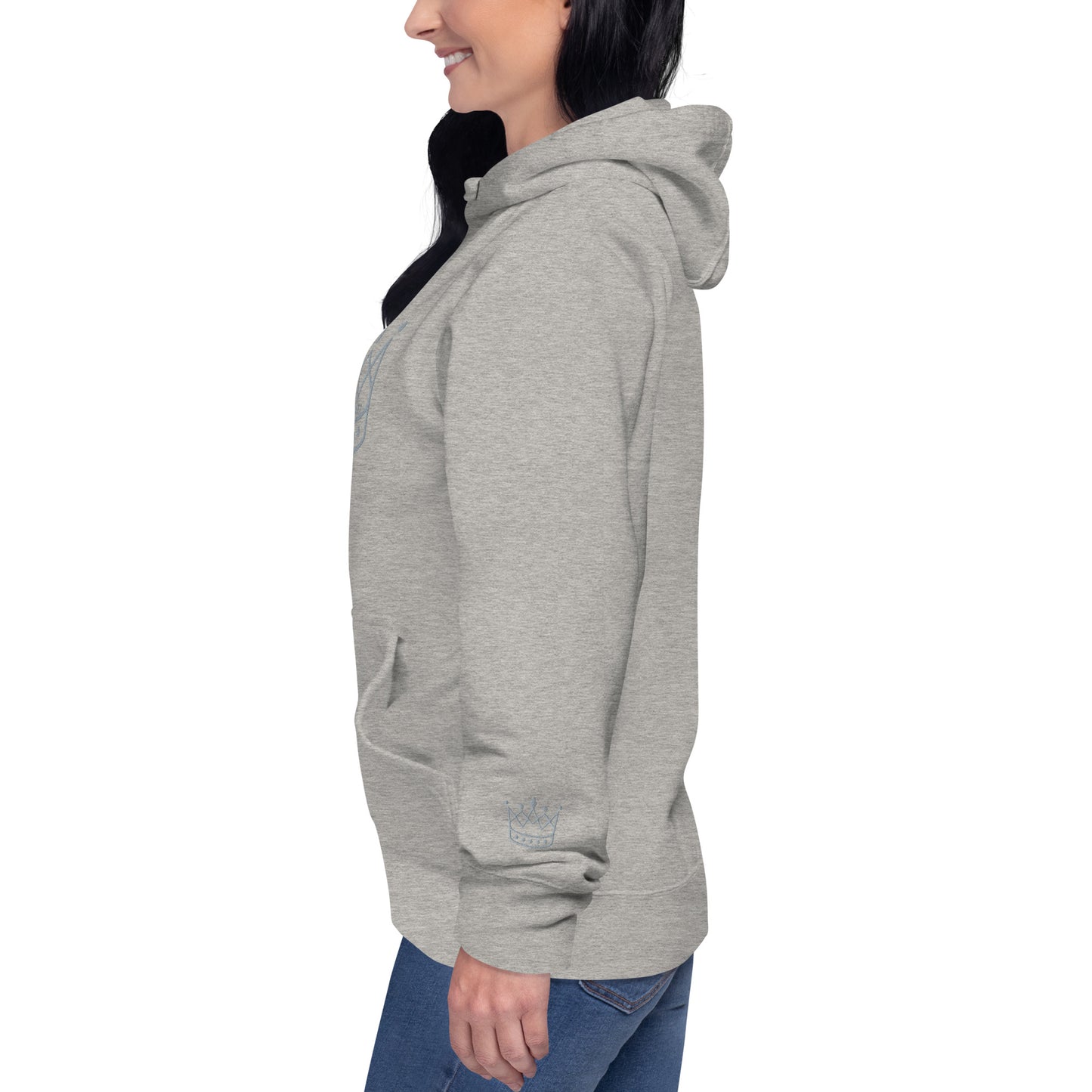 Crown gray SM Hoodie