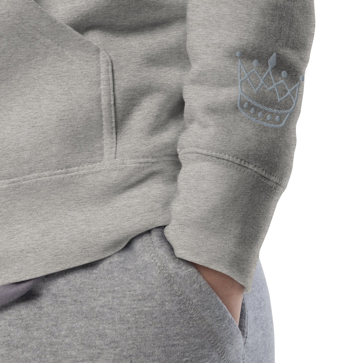 Crown gray SM Hoodie