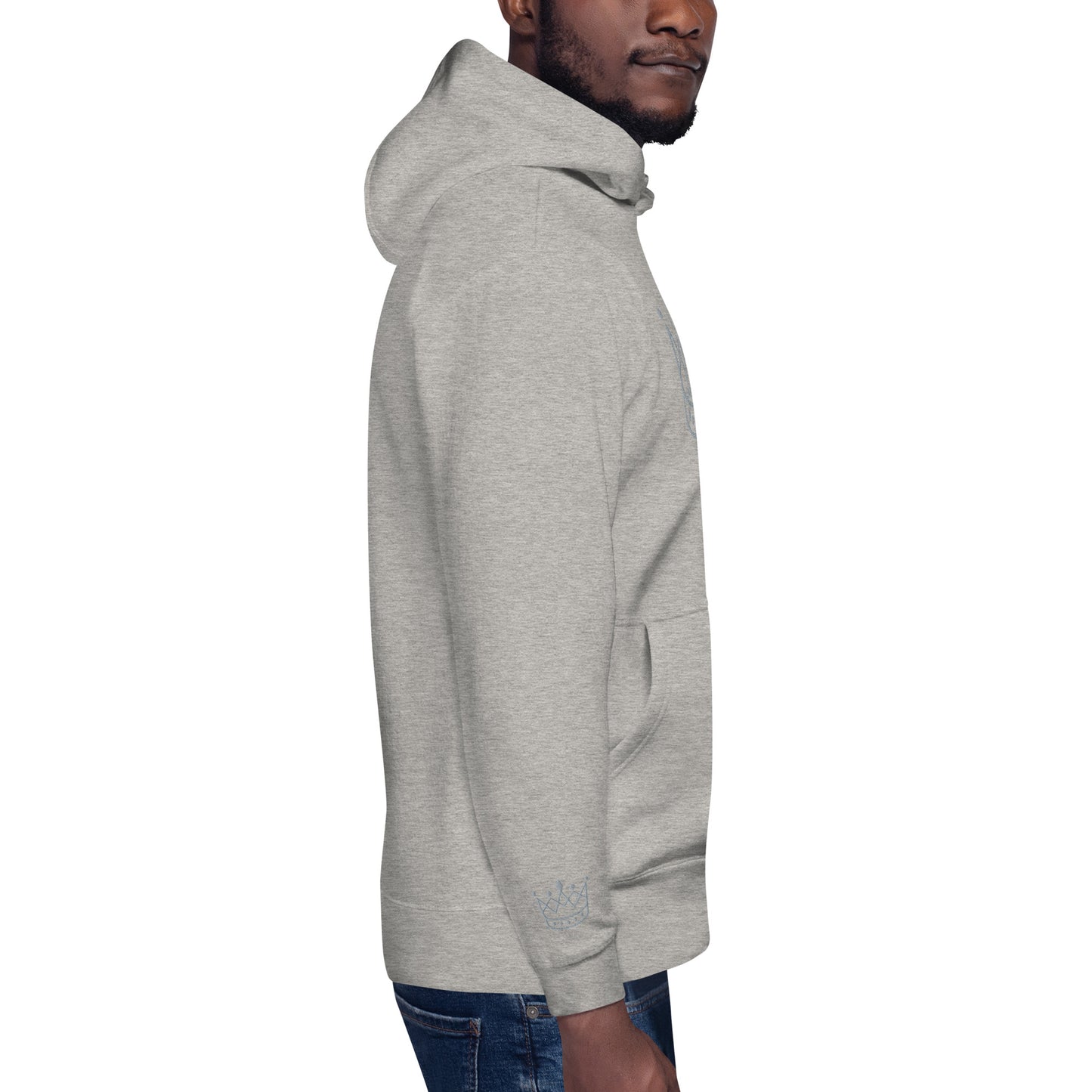 Crown gray SM Hoodie