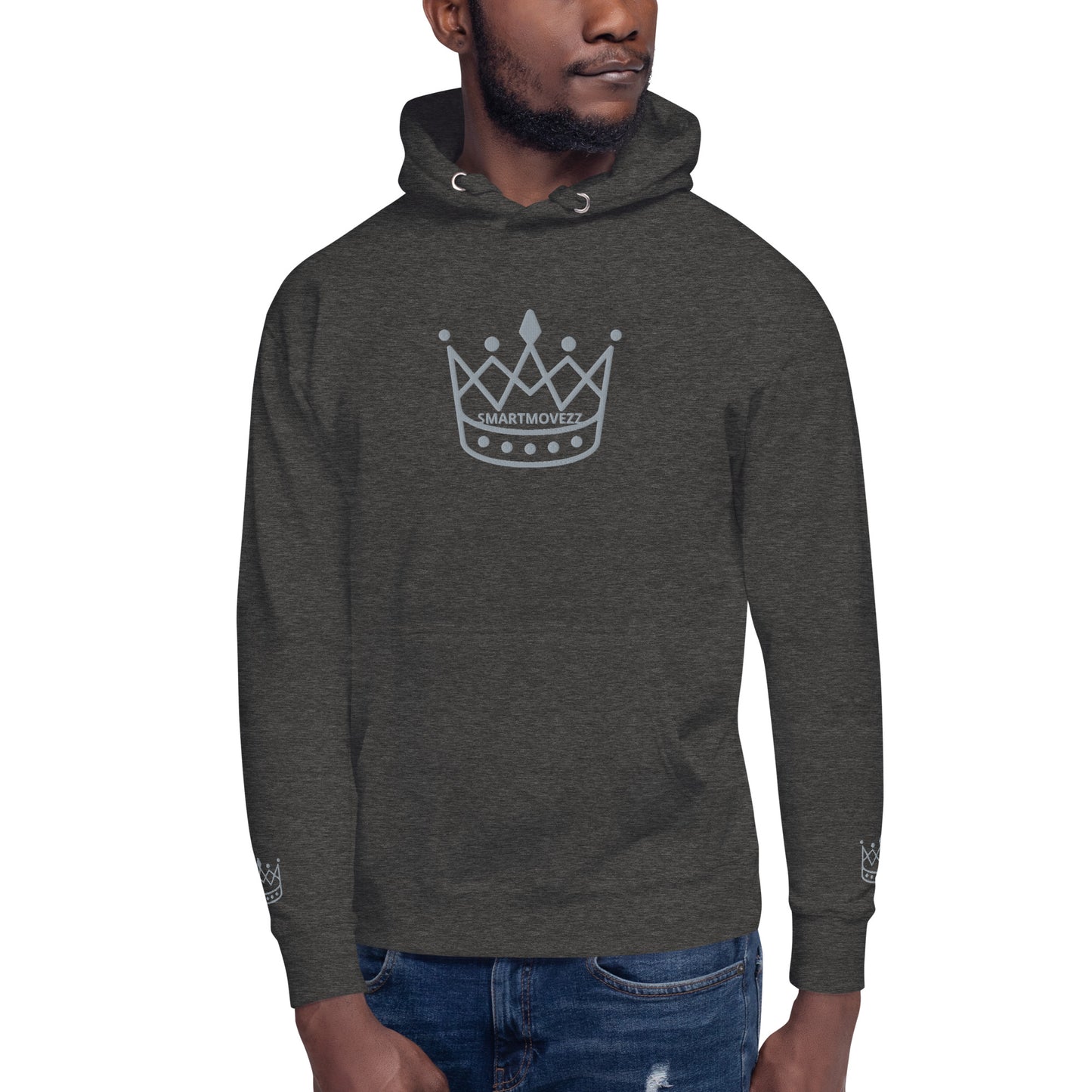 Crown gray SM Hoodie