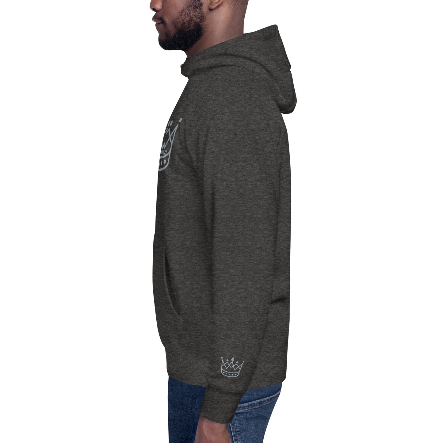 Crown gray SM Hoodie