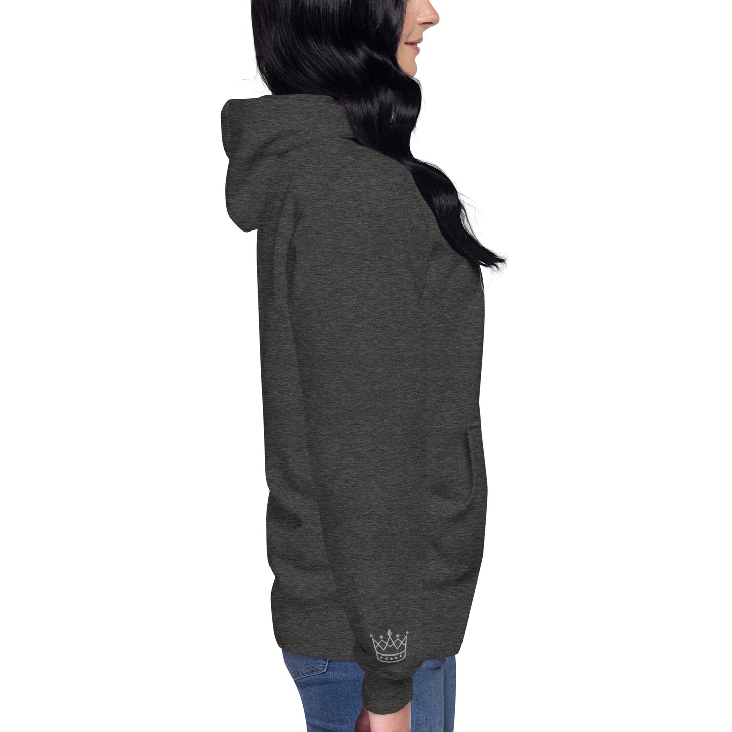 Crown gray SM Hoodie