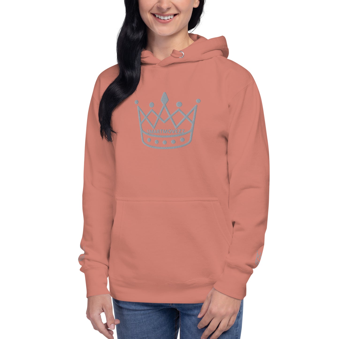 Crown gray SM Hoodie