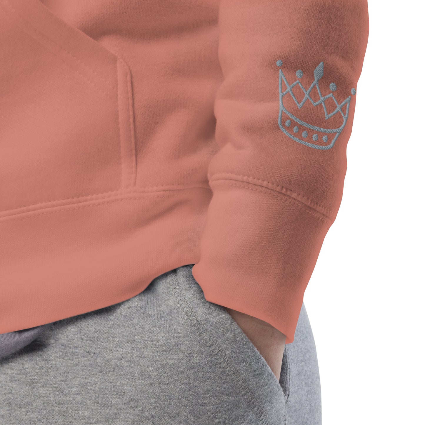 Crown gray SM Hoodie