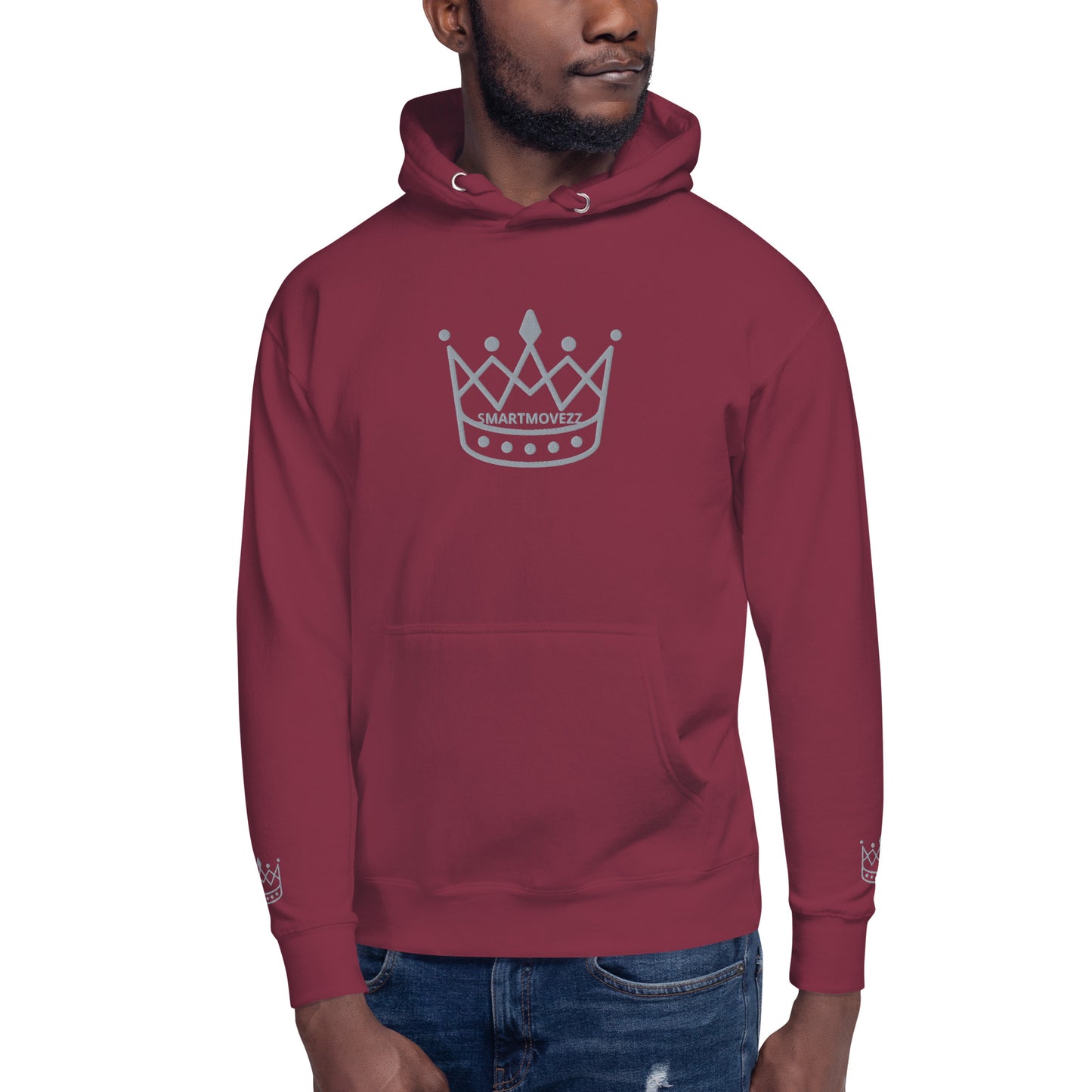 Crown gray SM Hoodie