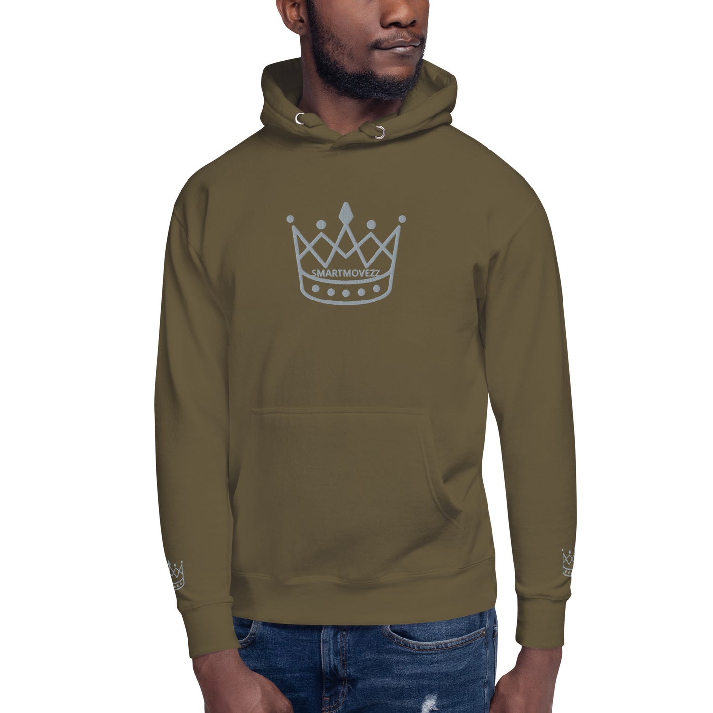 Crown gray SM Hoodie