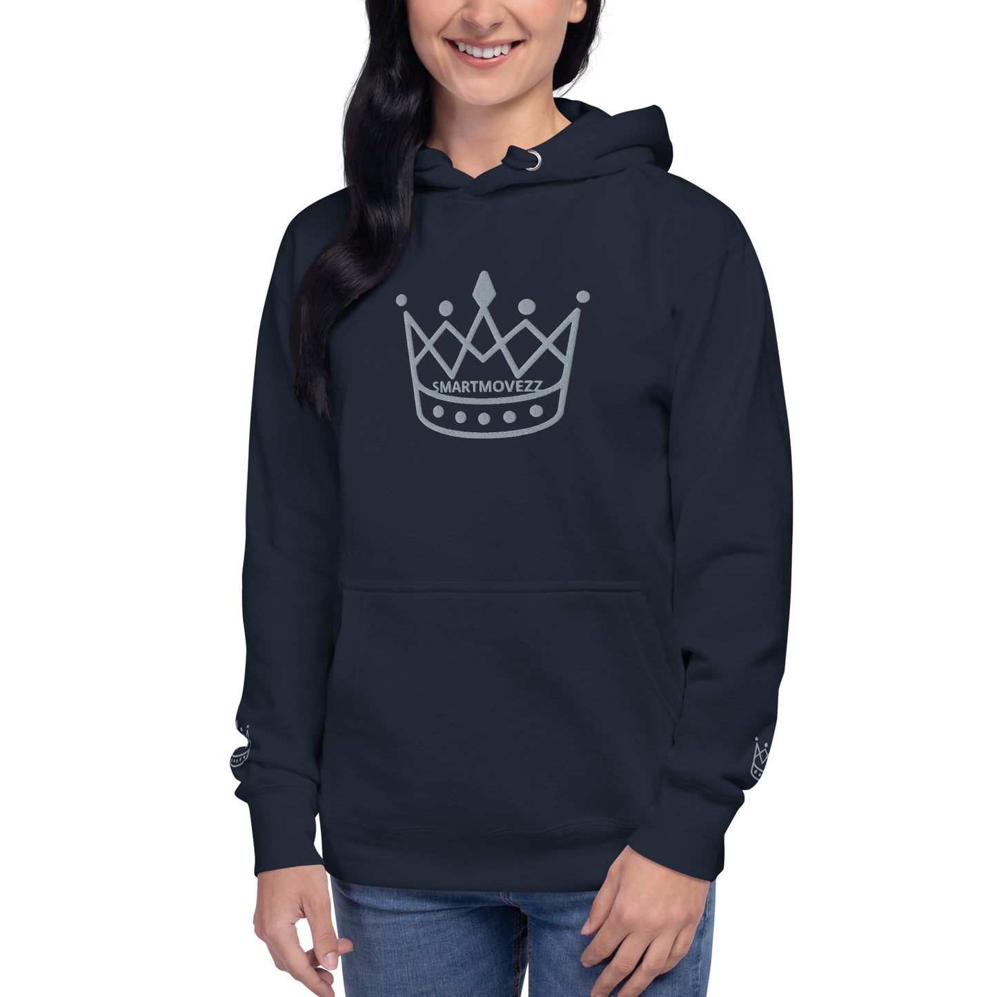 Crown gray SM Hoodie