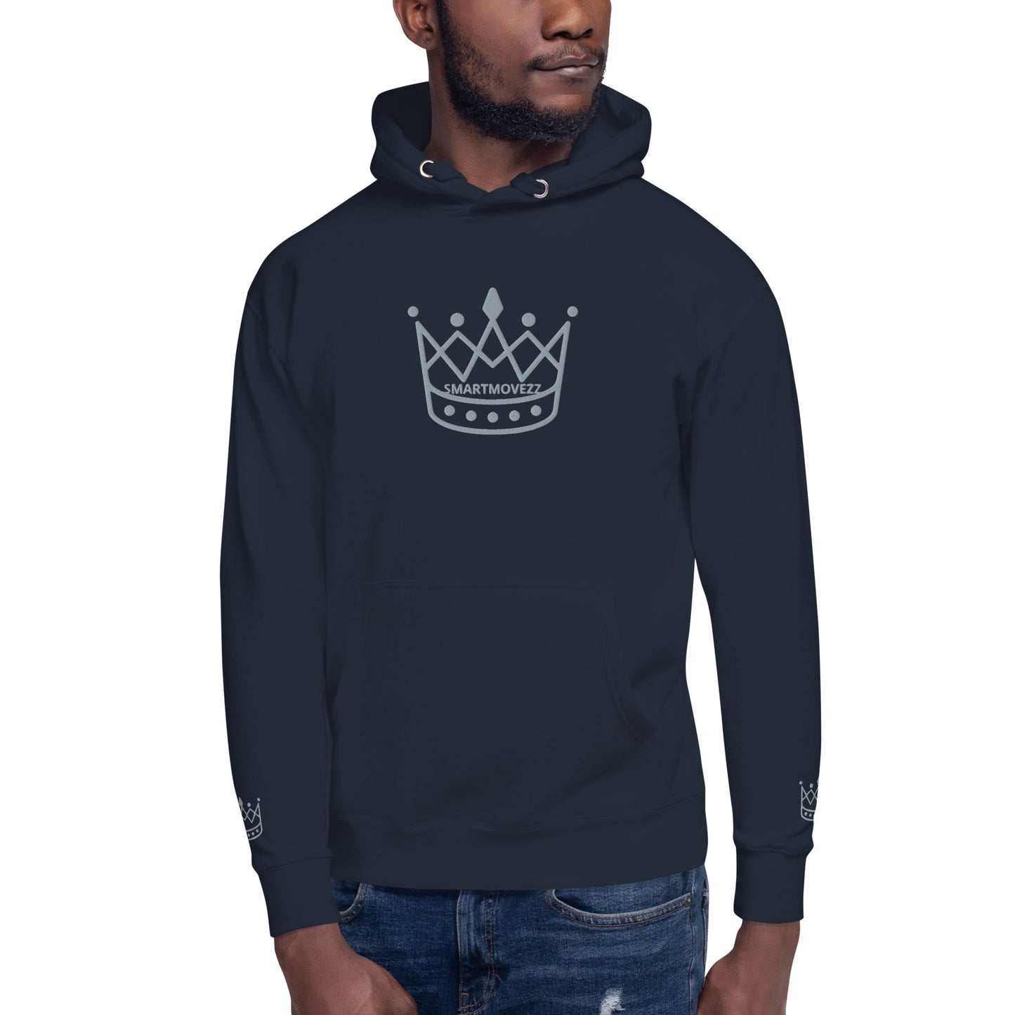 Crown gray SM Hoodie