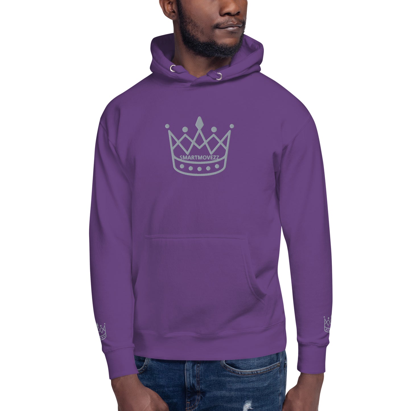 Crown gray SM Hoodie