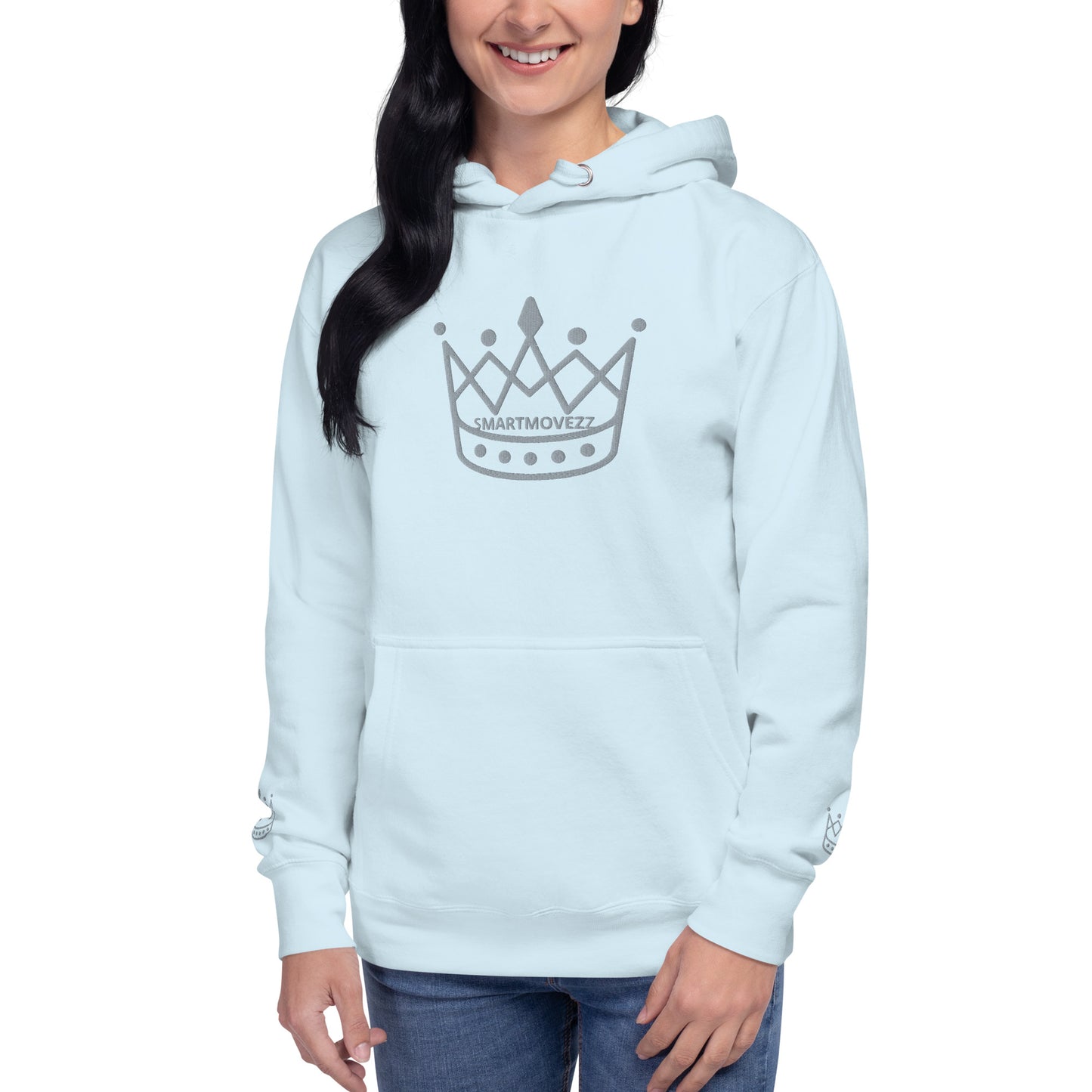 Crown gray SM Hoodie