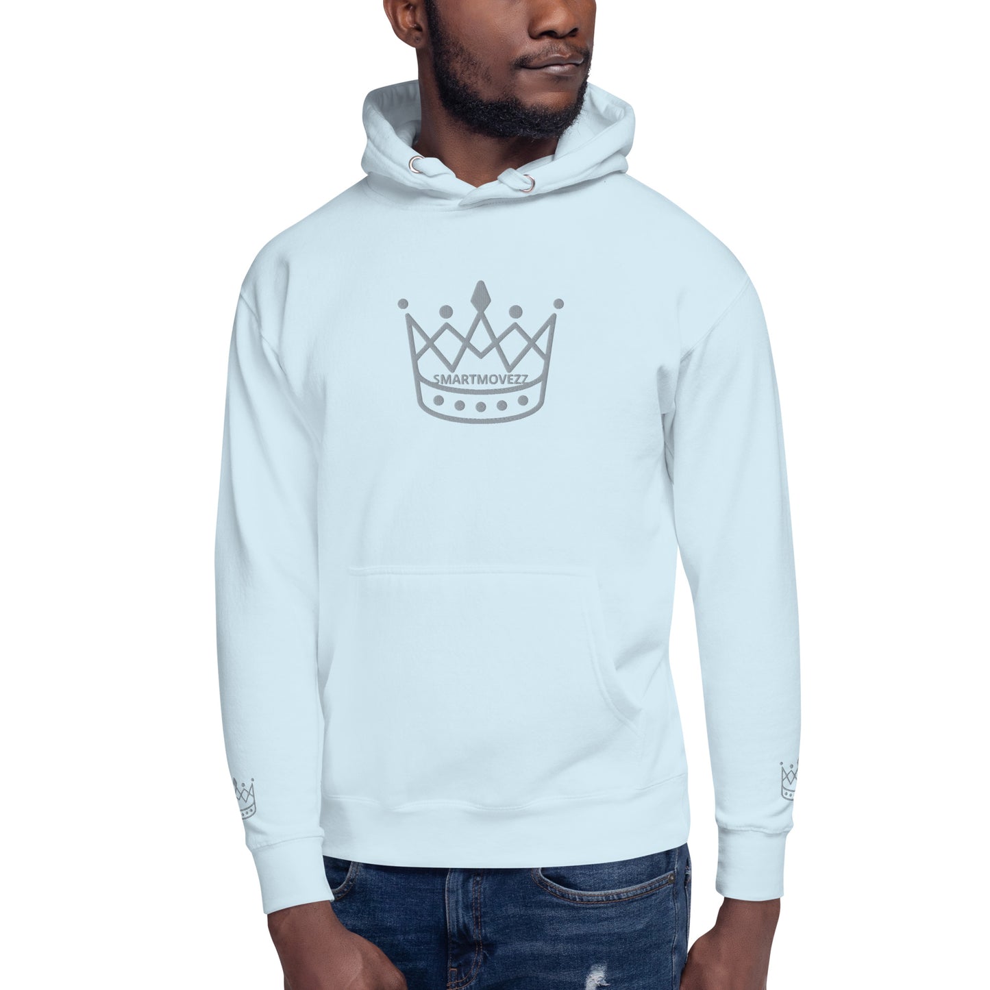 Crown gray SM Hoodie