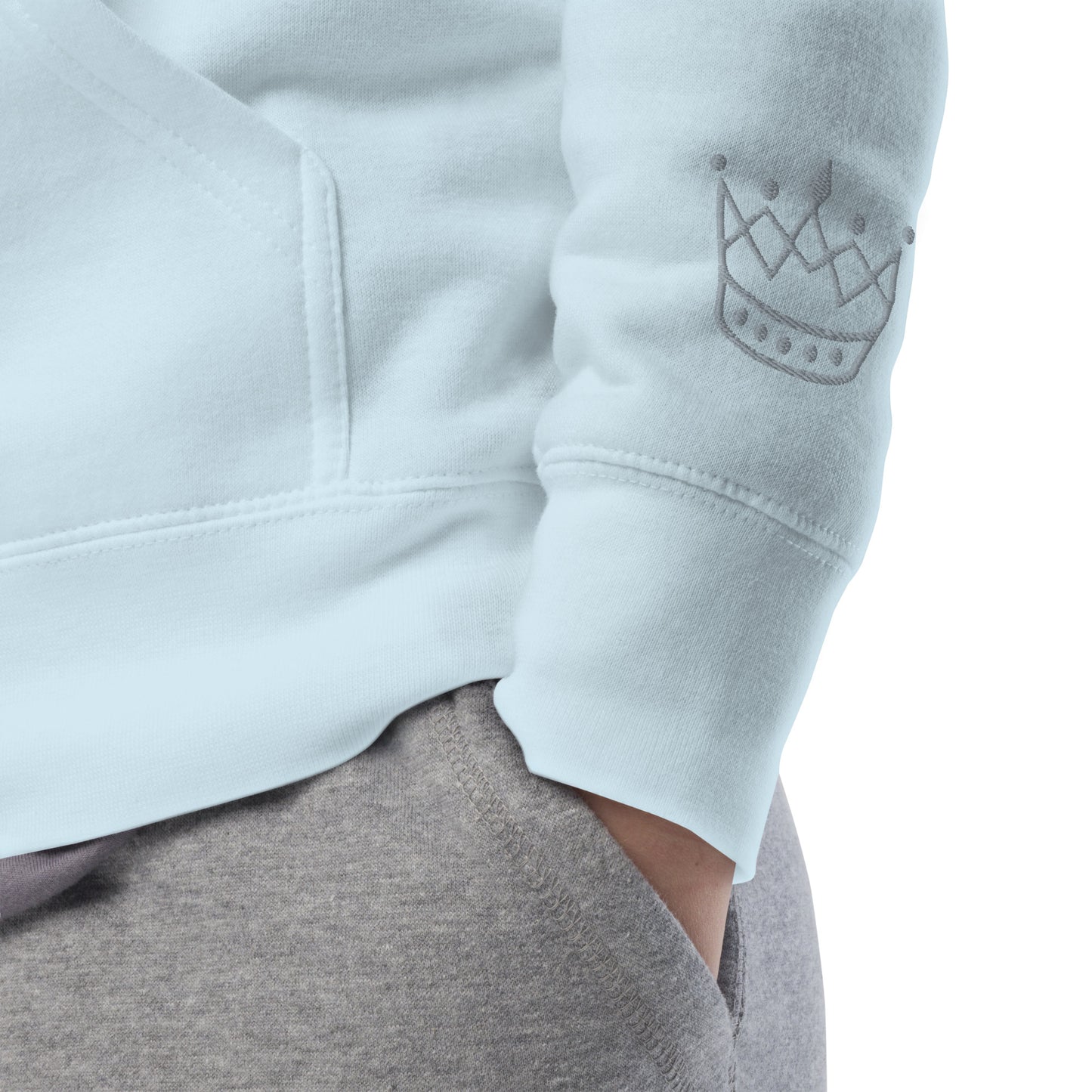 Crown gray SM Hoodie