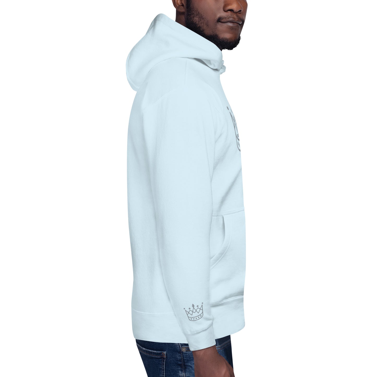 Crown gray SM Hoodie