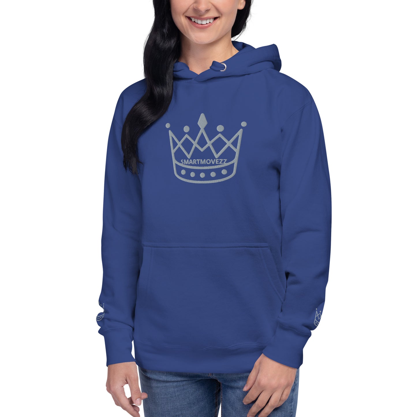 Crown gray SM Hoodie