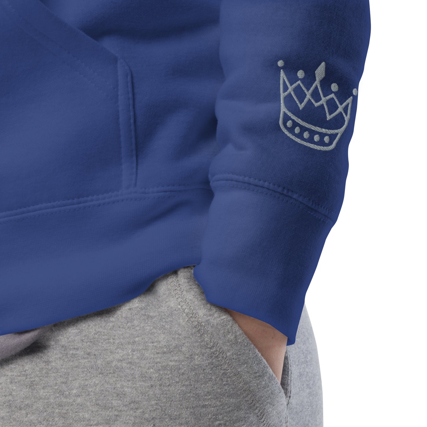 Crown gray SM Hoodie