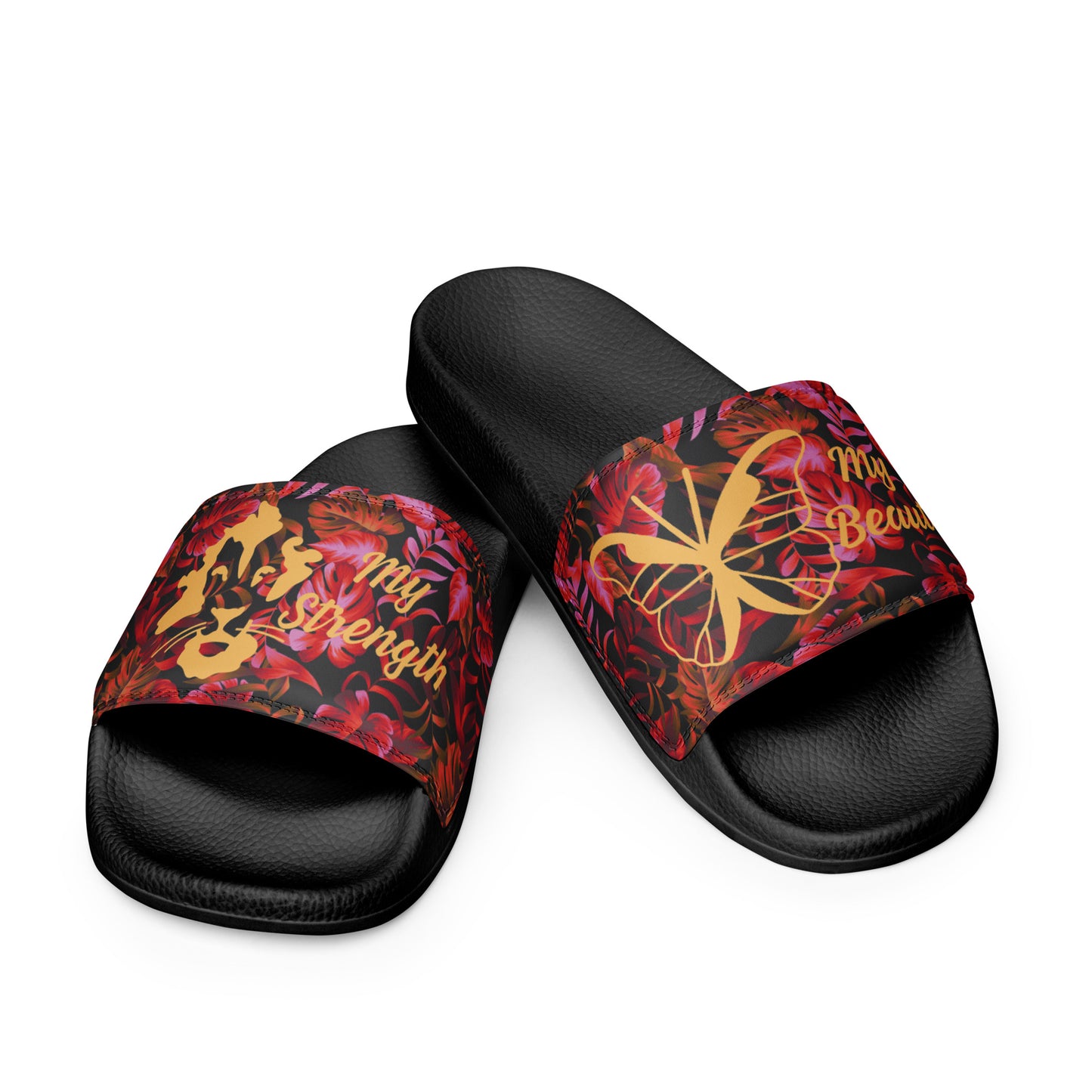 Women's slides Strength Red