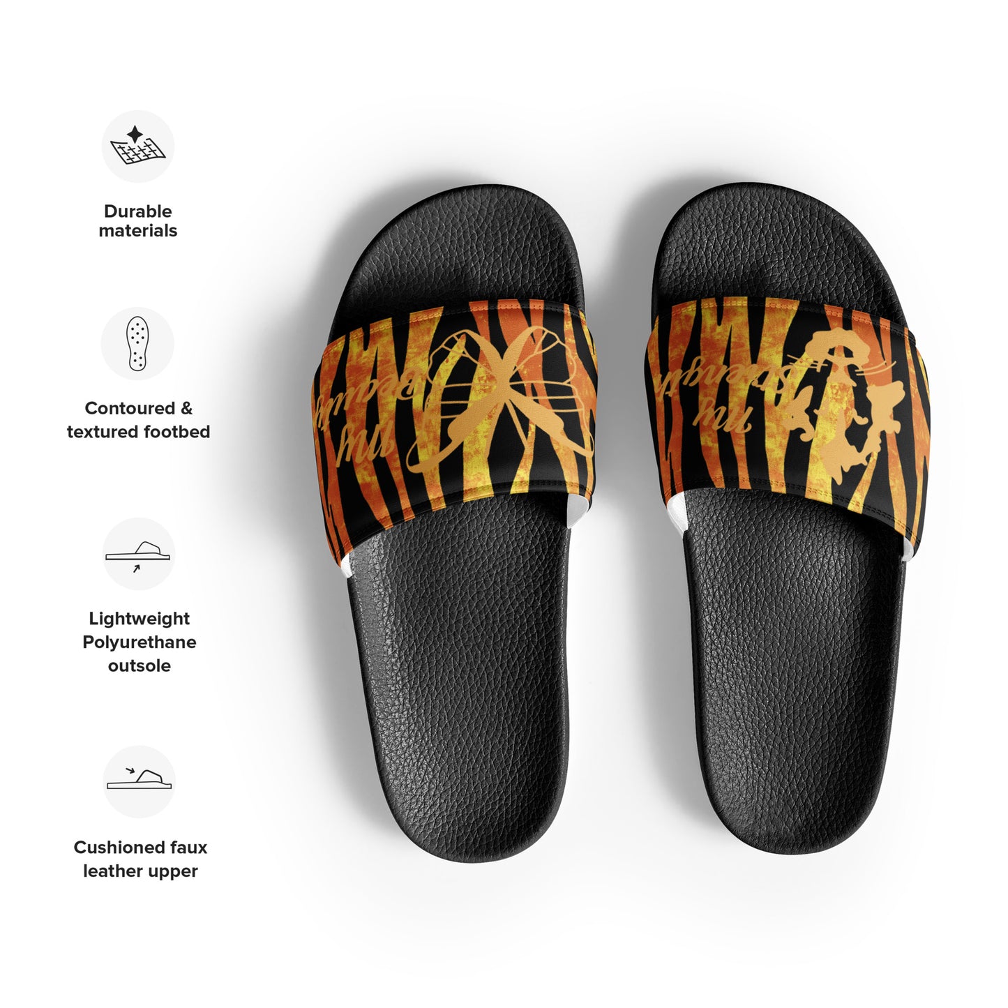 Women's slides Tiger stripped