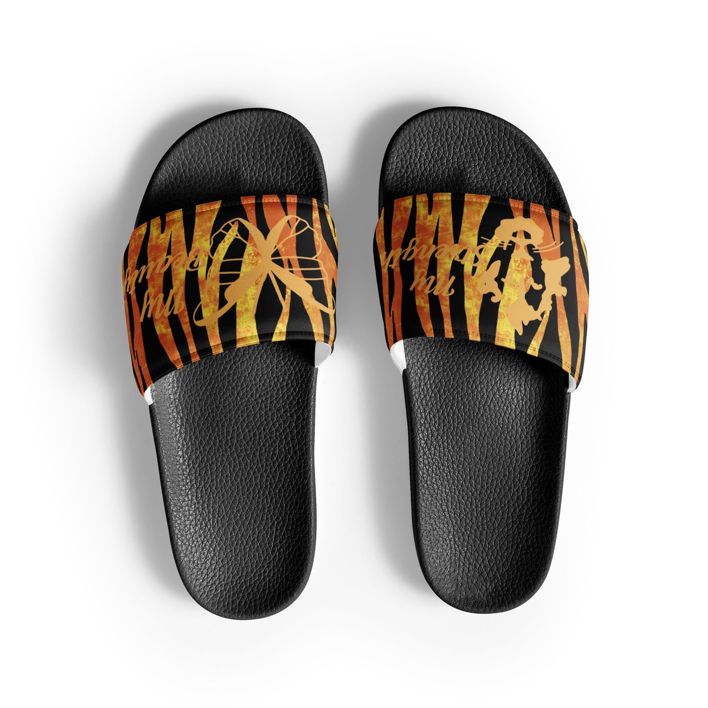 Women's slides Tiger stripped