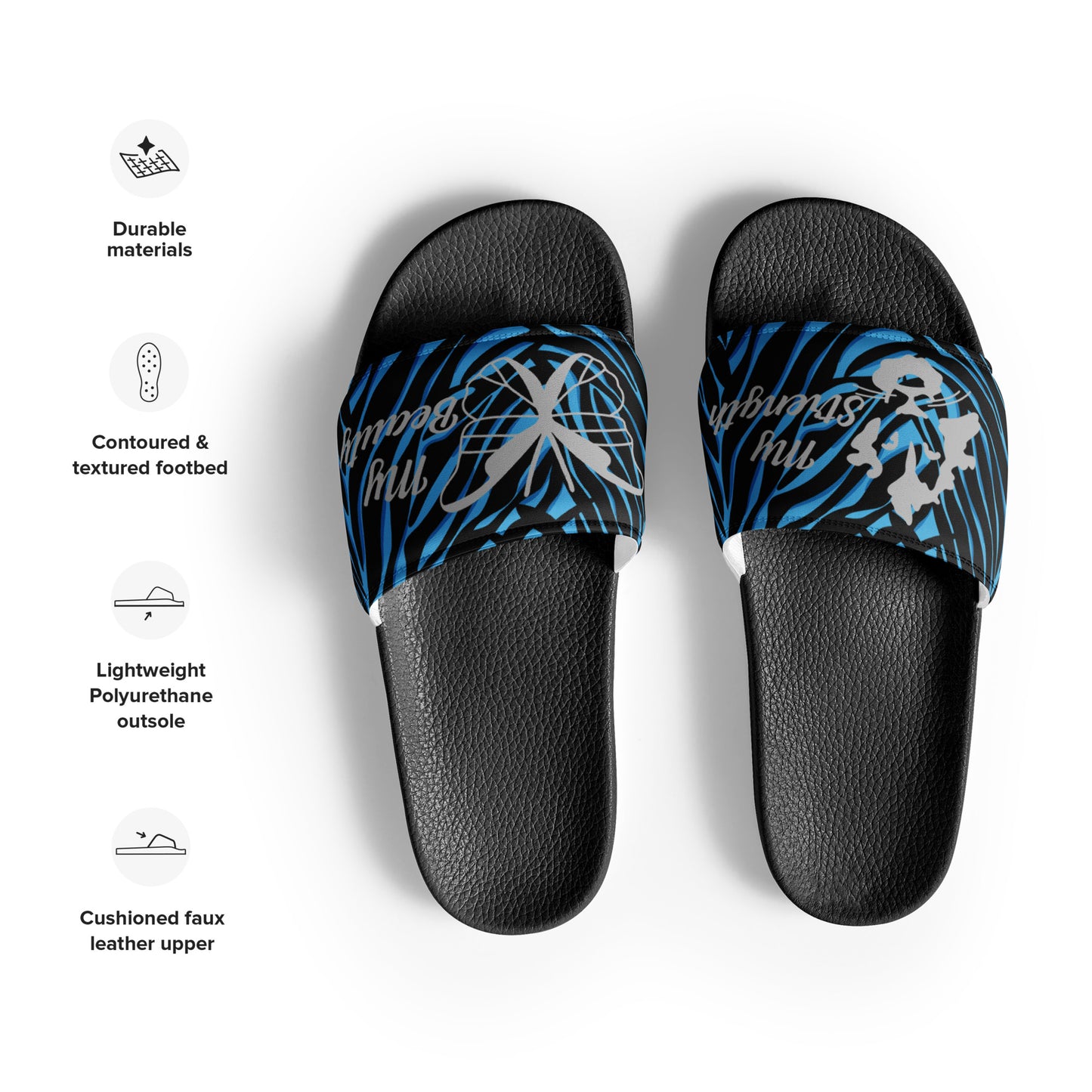 Women's slides Tiger Blue