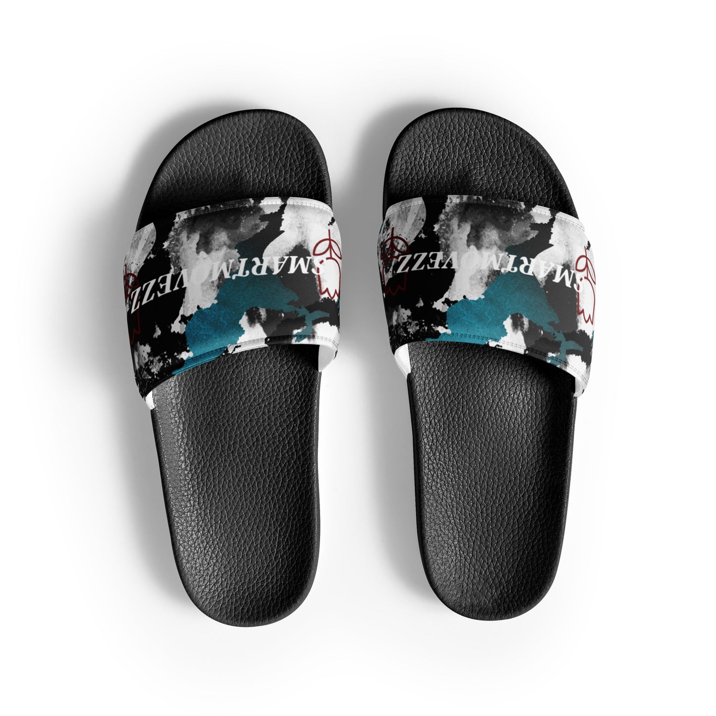 ROSE S MARBLE BLU Women's slides