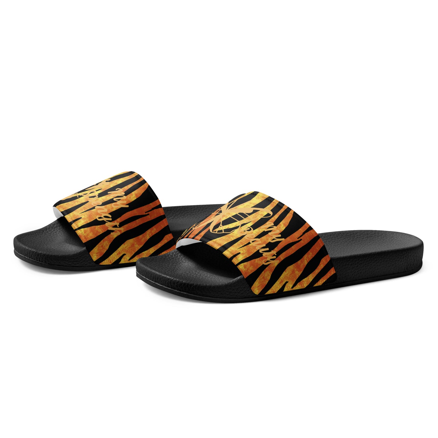 Women's slides Tiger stripped