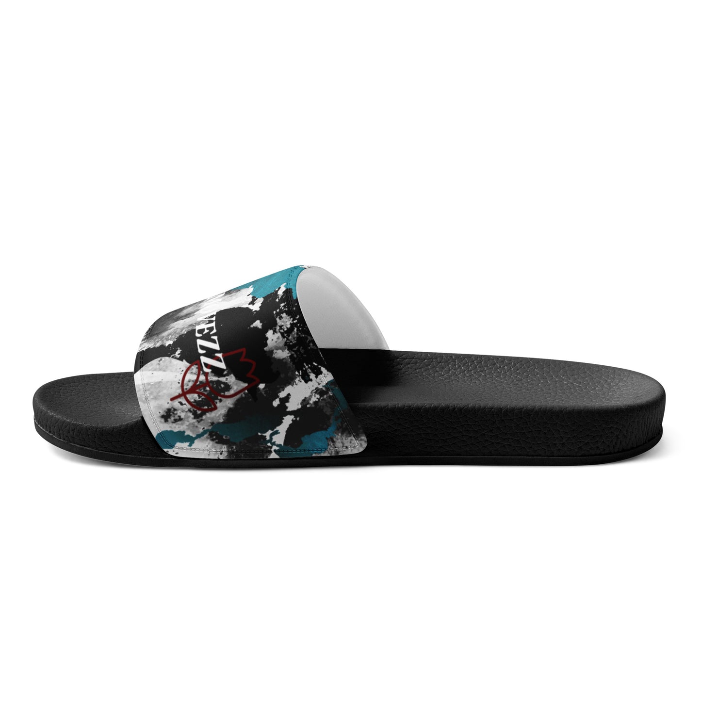 ROSE S MARBLE BLU Women's slides